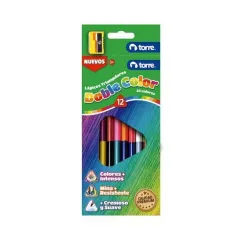 Lapices Doble Color 12X24 Triangular Torre