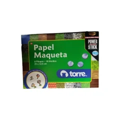 Estuche Papel Maqueta 6 Pliegos 10 Diseños Torre