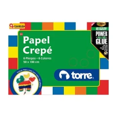 Estuche Papel Crepe 6 Pliegos Torre