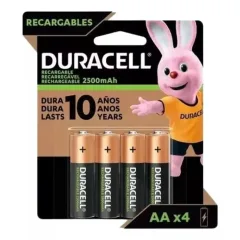 Pilas Recargable Aa X 4 Duracell 2500 Mah
