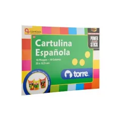 Estuche Cartulina Española 10 Pliegos Torre