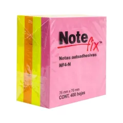 Nota Adhesiva Notefix 654 Cubo Neon 76 Mm X 76