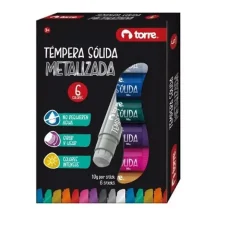 Tempera 6 Col. Solida Metalica Torre