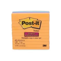 Nota Adhesiva 101Mmx101Mm 210 Hojas Con Lineas 3M