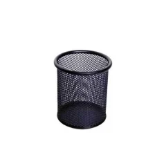 Portalapiz 9X10 Cm Metalico Rejilla Redondo Negro Offione