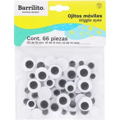 Ojos 66 Unidades. Tamaños Surtidos Barrilito