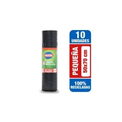 Bolsa De Basura 50 X 70 10 Unidades. Biorollo Virutex