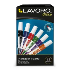 Marcador Rojo Pizarra Recargable Lavoro