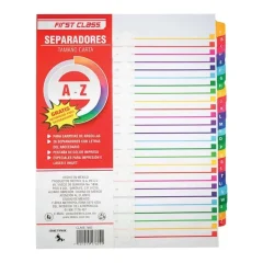 Separador Carta Alfabetico A-Z Js