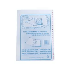 Separador Oficio Alfabetico A-Z Js