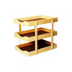 Bandeja Escritorio Triple Madera Trupan