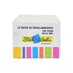 Nota Adhesiva 38X51 100 Hojas X3 Stick & Write