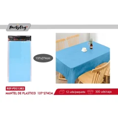 Mantel Plastico Celeste 137X274 Cm Big Party