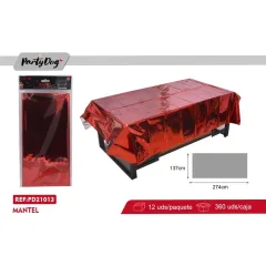 Mantel Plastico Rojo 137X274 Cm Big Party