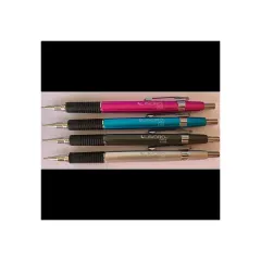 Portamina 0.9 Mm Metalicos Con Grip Colores Lavoro