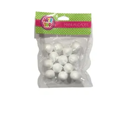 Esfera Plumavit 2.5 Cm X 3 Unidades. Kindermix
