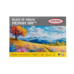 Block Dibujo 180 1/4 20 Hojas Artel