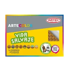 Estuche Vida Salvaje 8 Pliegos Artel