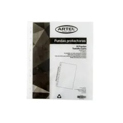 Funda Carta Lomo Blanco 10Und.Artel