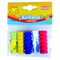 Asideros Blister 5 Colores Artel