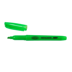 Destacador Lapiz Cuerpo Fino Verde Artel