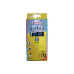 Lapiz Grafito N° 2Hb Hexagonal Con Goma Artel