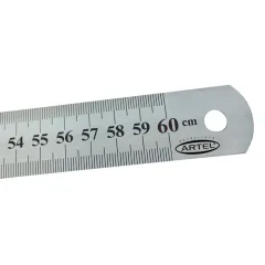 Regla 60 Cms Metalica Artel