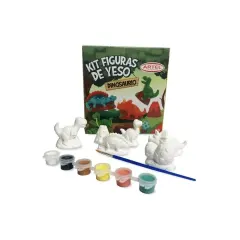 Set Figuras De Yeso Dinosaurio