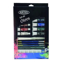 Set Pintura Oleo 12 Colores Artel