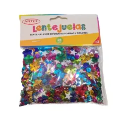 Lentejuelas Surtidas Formas Y Colores 28 Grs Artel