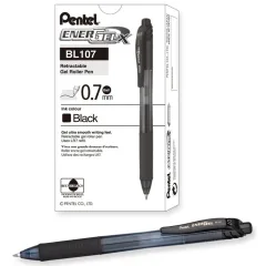 Boligrafo Negro 0.7 Mm Ball Energel Pentel