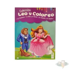 Libro La Cenicienta, La Bella Y La Bestia Col.Leo Y Coloreo - Mundicrom