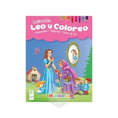Libro Blanca Nieves, Pulgarcito Col. Leo Y Coloreo - Mundicrom