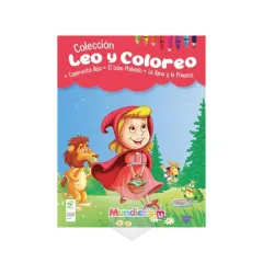 Libro Caperucita Roja, El Lobo Malvado Col. Leo Y Coloreo - Mundicrom