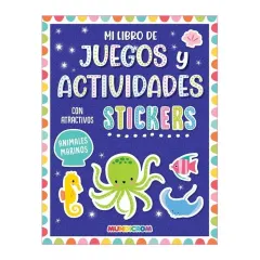 Libro Stickers Animales Marinos