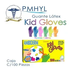 Ciencias Set 2 Unidades. Guante Latex Kinder Mix