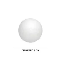 Esfera Plumavit 6 Cm Kindermix