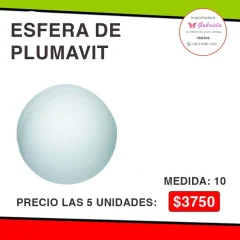 Esfera Plumavit 10 Grs. Perlas Blancas Kindermix
