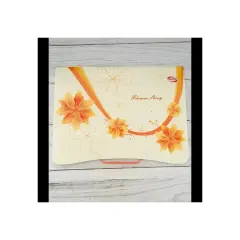 Carpeta A4 Con Elastico Floral Naranjo Adix