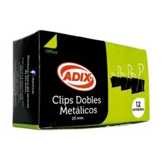 Doble Clips 1-25 Mm X 12 Unidades. Adix