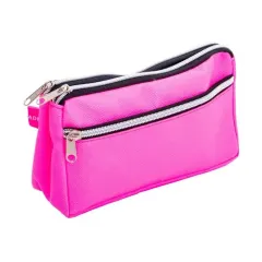Estuche Escolar Triple Cierre Rosado Adix