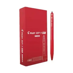 Lapiz Pasta Rojo Bp1 Retractil Fino 0.7 Mm Pilot