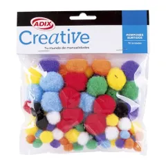 Pompom 78 Unidades. Pequeño Surtido Creative