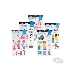 Stickers Goma Eva Profesion Creative