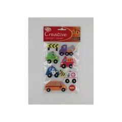 Stickers Goma Eva Transporte Surtido Creative