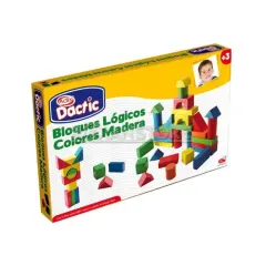 Bloque Logico Madera 50 Unidades. Dactic
