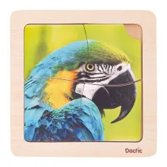 Puzzle Loro Madera Dactic