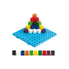 Juego Cubo Conector Con Base 100 Unidades. Dactic