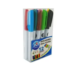 Marcador 12 Col. Pizarra Jm Import