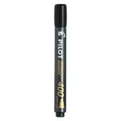 Marcador Negro Permanente Punta Fina Recargable Pilot